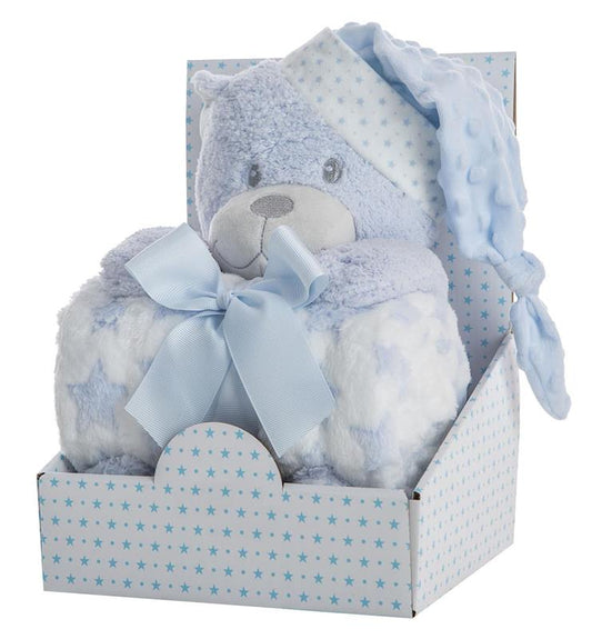 PELUCHE (OSO O PERRITO) CON MANTA CORALINA