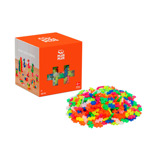 PLUS PLUS: CUBO NEÓN 600 PIEZAS